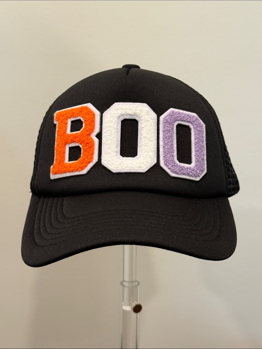 Sugar Stitch Halloween "BOO" Trucker Hat Size OS